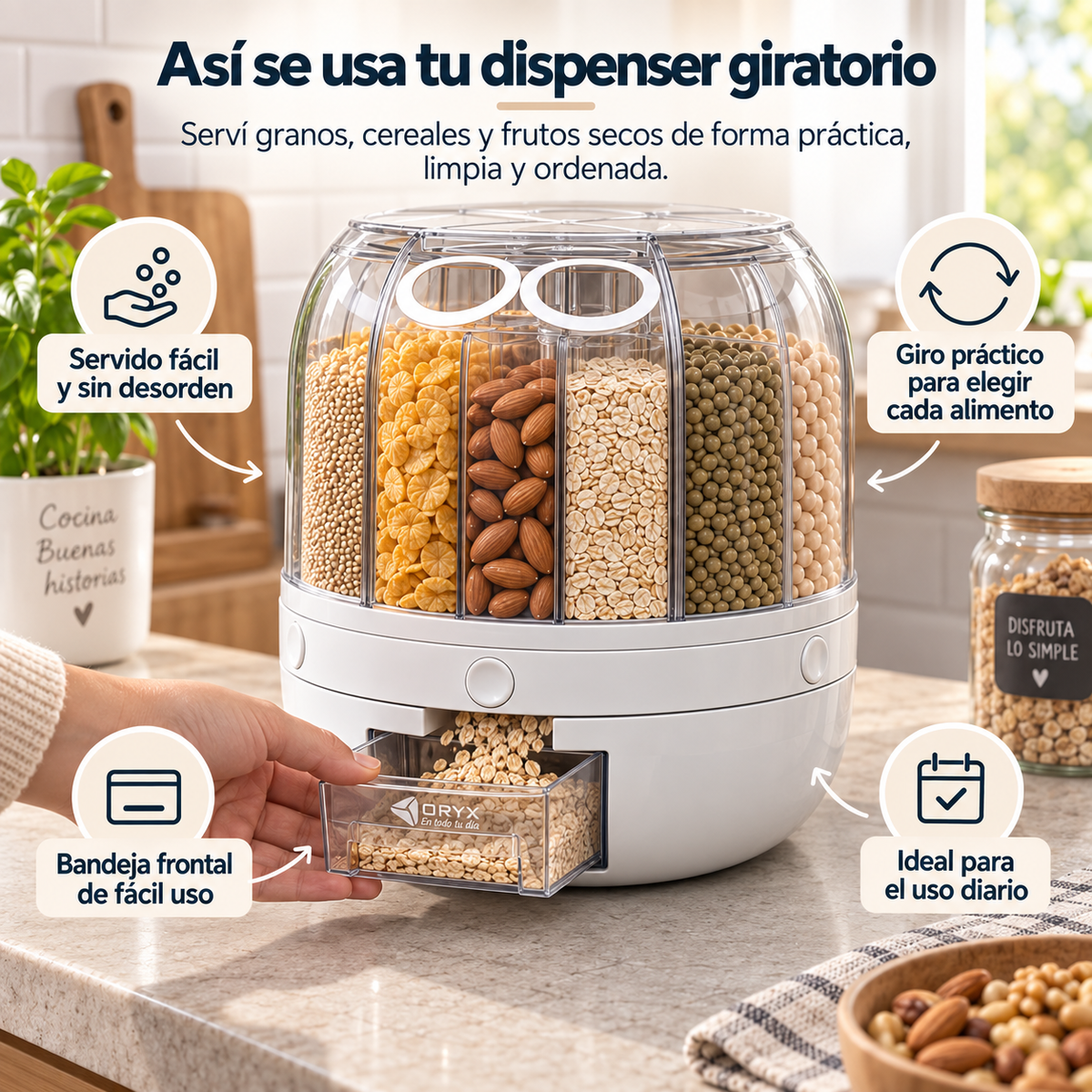 Granova™ Dispensador de alimentos para cocina