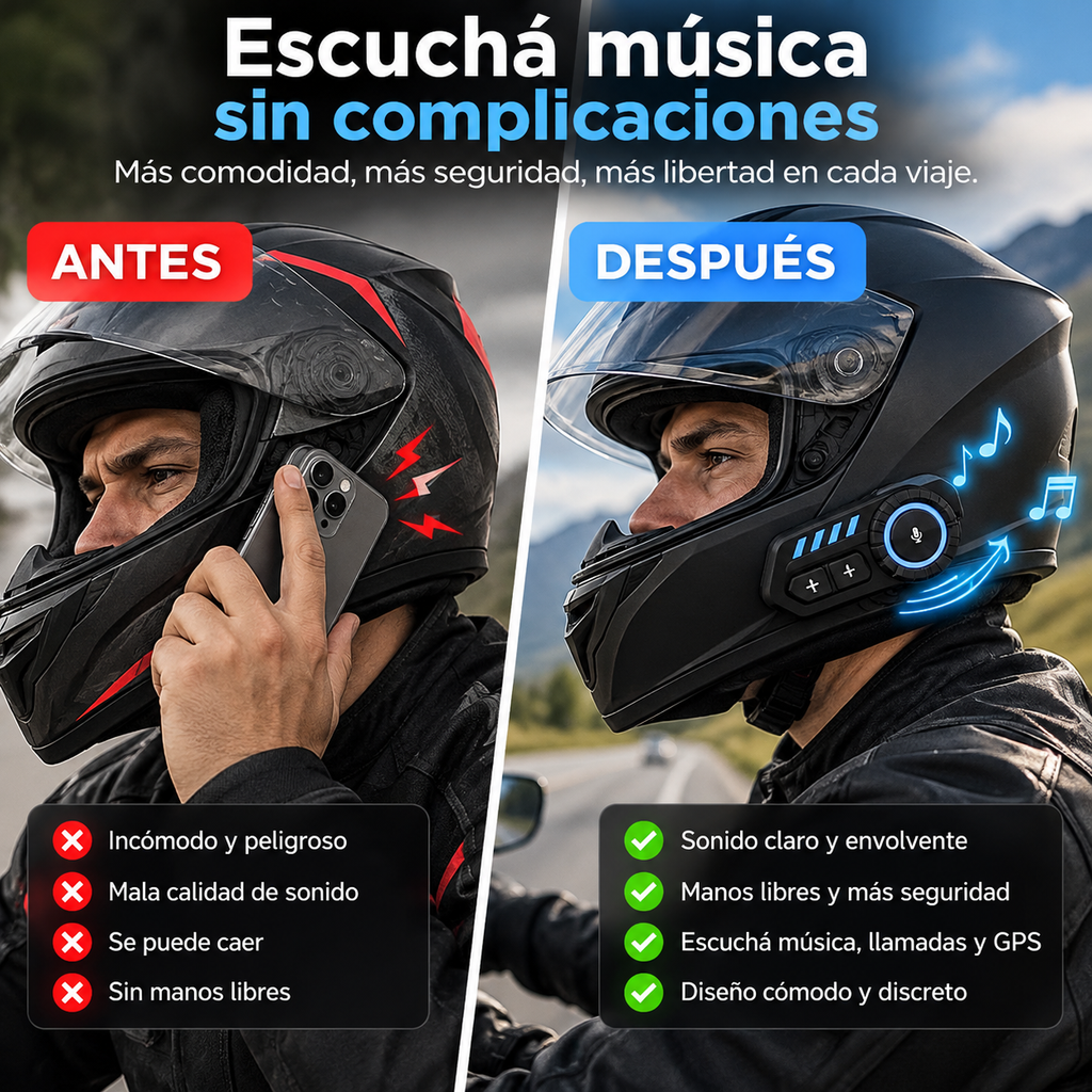 RoadTalk™ Intercomunicador para moto